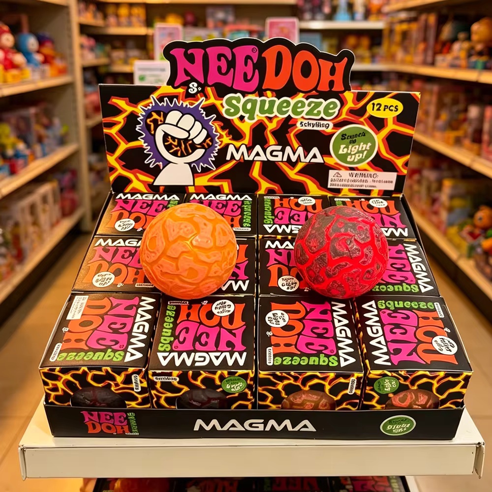 Fidget Cube Original - สินค้าใหม่ NeeDoh Glitter Magma Ball ของเล่นบีบคลายเครียด