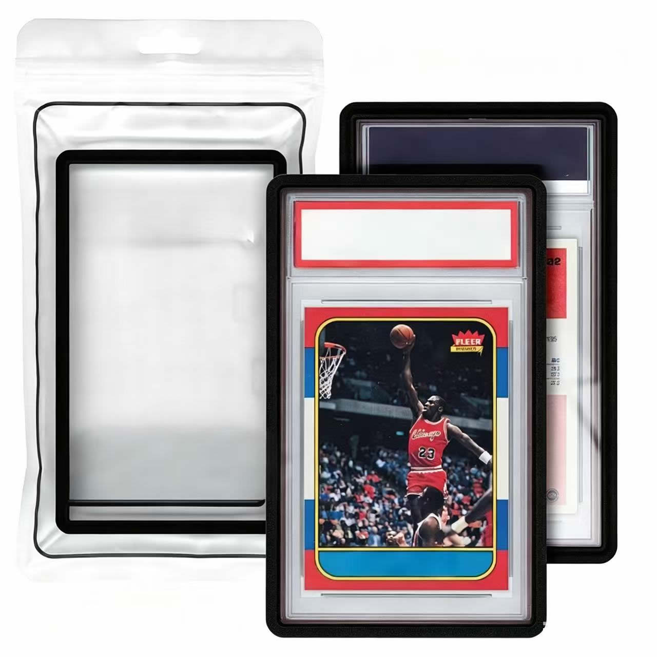 Graded Card Display - ซิลิโคนกันกระแทก ป้องกันรอยขีดข่วน สำหรับใส่การ์ด PSA 35PT สำหรับเก็บการ์ดสะสมกีฬาและเกม