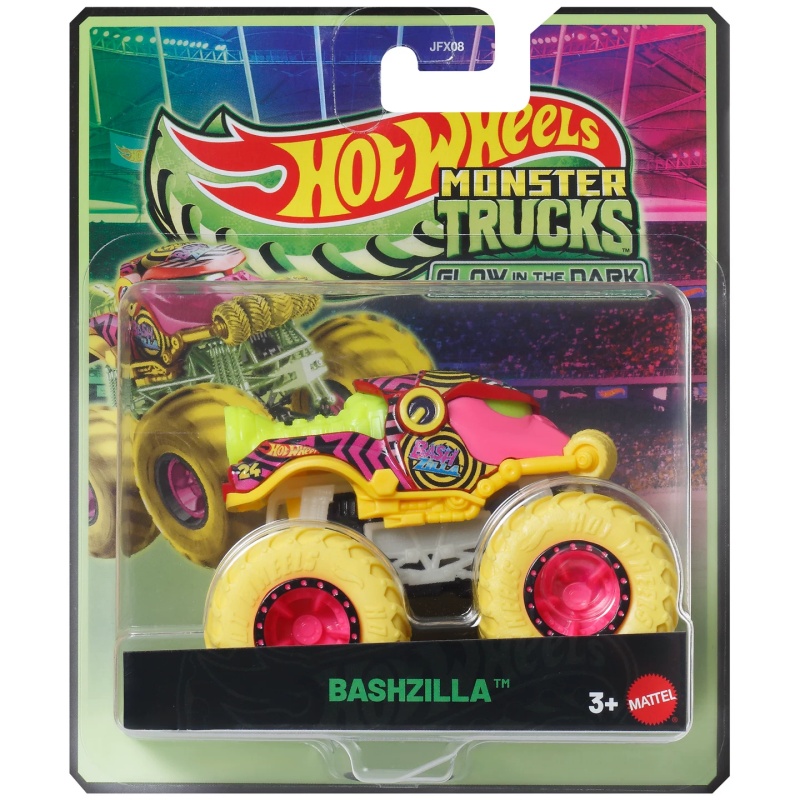 Hot Wheels Car Monster Trucks - แมทเทล ฮอตวีลส์ มอนสเตอร์ ทรัคส์เรืองแสงในที่มืด Shark Wreak