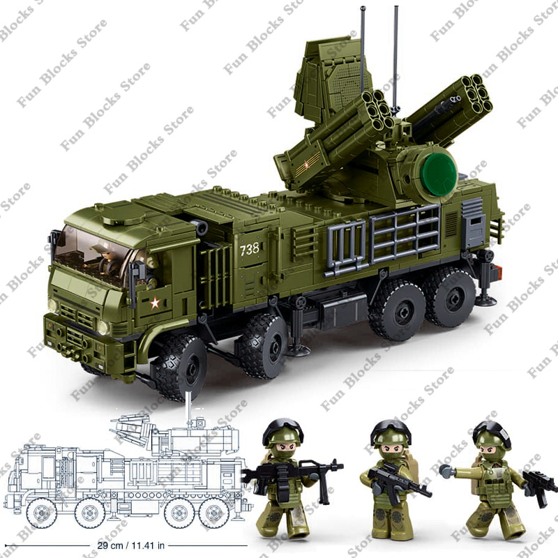 SLUBAN ทหาร Antiaircraft ขีปนา - Lego Set Creator บทวิจารณ์และราคา