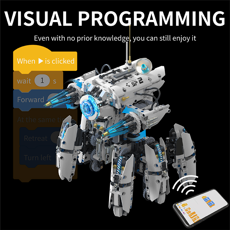หุ่นยนต์เฮกซาพอดสำหรับการเขียน - Lego Set City บทวิจารณ์และราคา