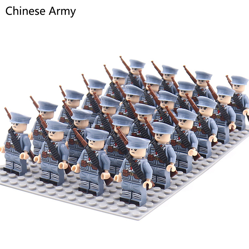 WW2 24 ชิ้น/ล็อตทหารทหาร Build - Lego Set Creator บทวิจารณ์และราคา
