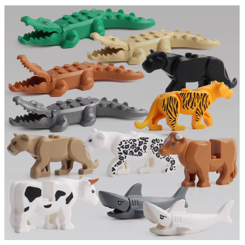 MOC City สัตว์บล็อกอาคารแพะช้า - Lego Set Creator บทวิจารณ์และราคา