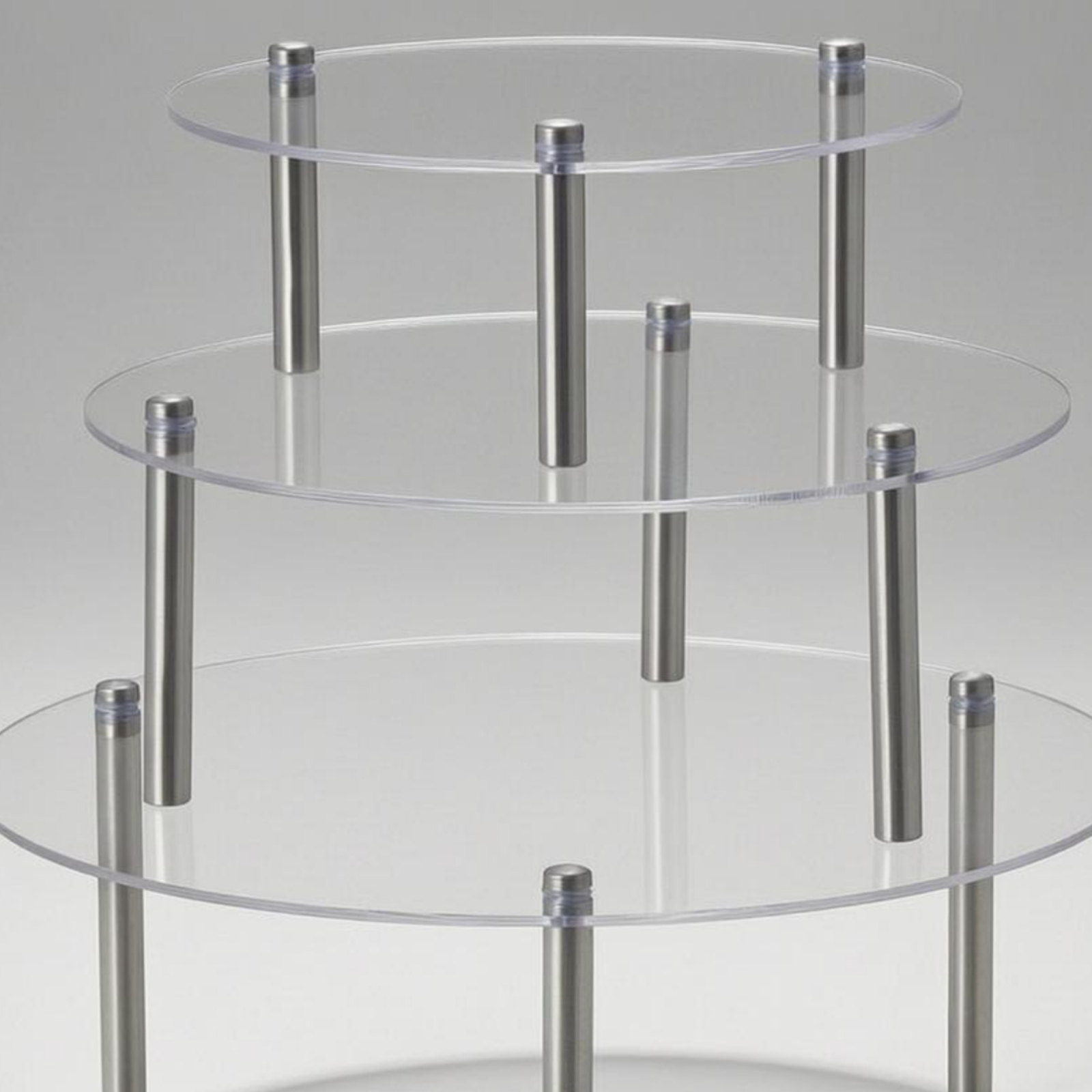 ขาตั้งเค้กอะคริลิคทรงกระบอก 3  - Display Risers Set บทวิจารณ์และราคา
