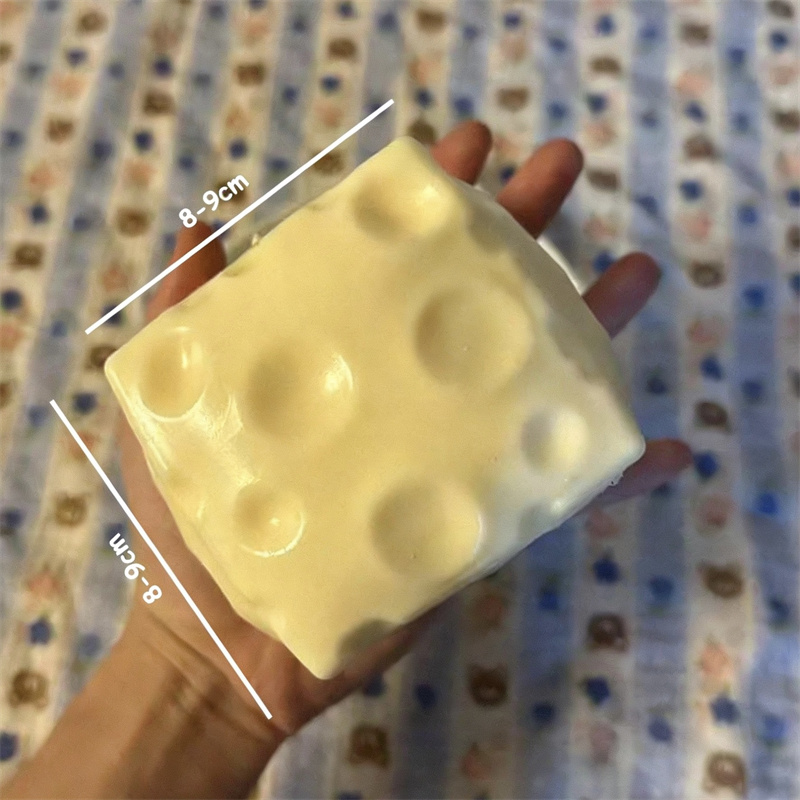 ◔ ลูกบอลบีบชีสจัมโบ้ รูปทรงชีส - Fidget Cube Original บทวิจารณ์และราคา