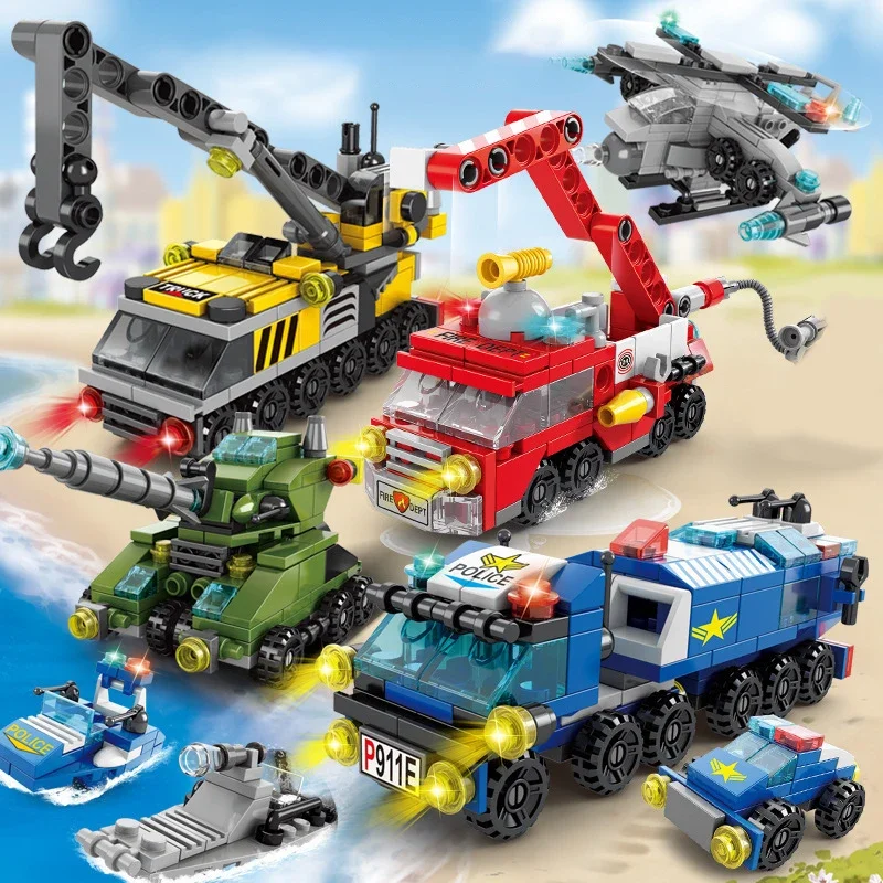 City Fire Car Building Blocks  - Lego Set City บทวิจารณ์และราคา