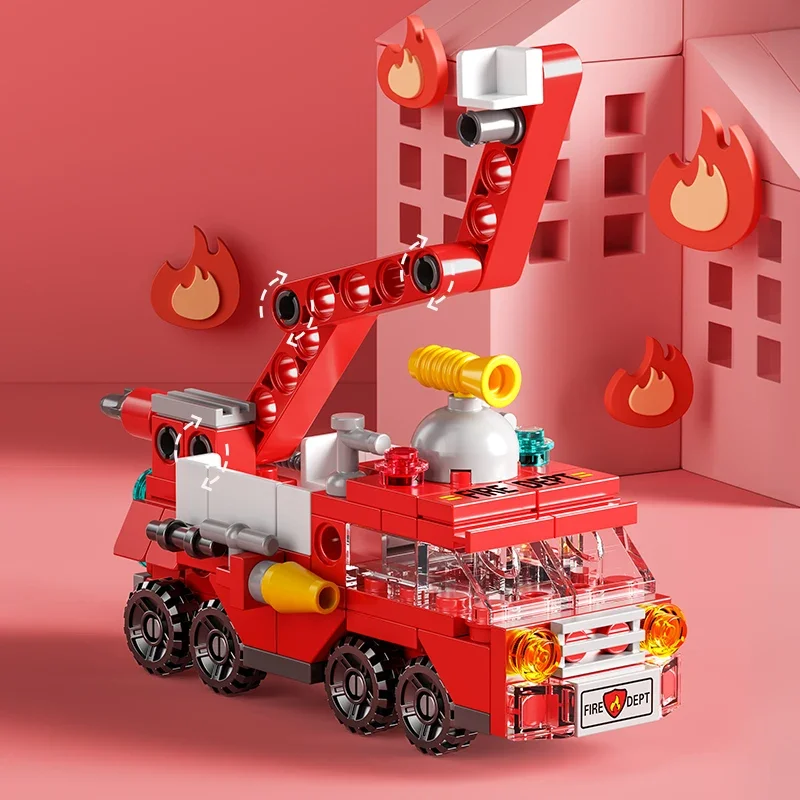 City Fire Car Building Blocks  - Lego Set City บทวิจารณ์และราคา